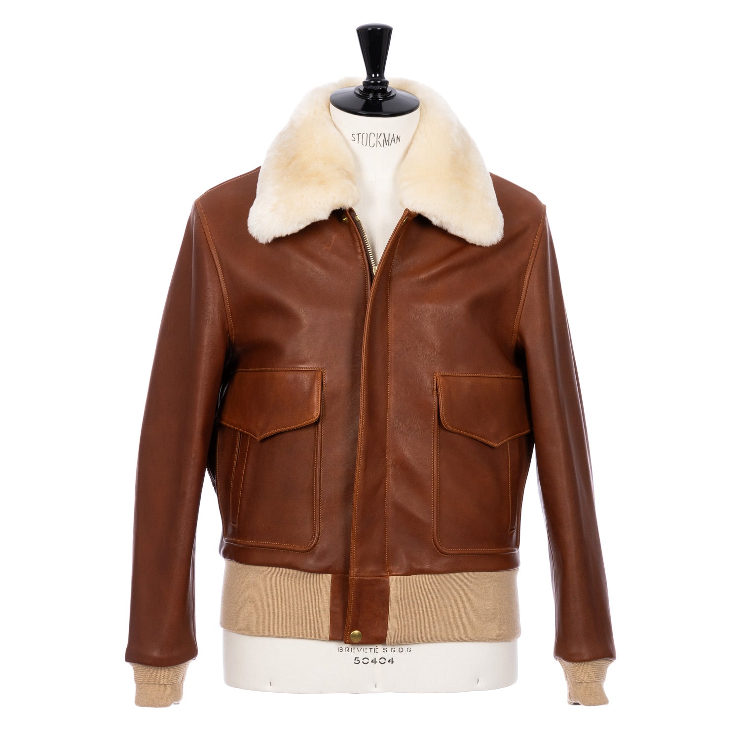 Chapal Paris x MJ: Aviator Jacket "Bomber USAAF" made of Lambskin - handmade